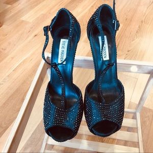 STEVE MADDEN/ SPARKLY HIGH HEEL SHOES